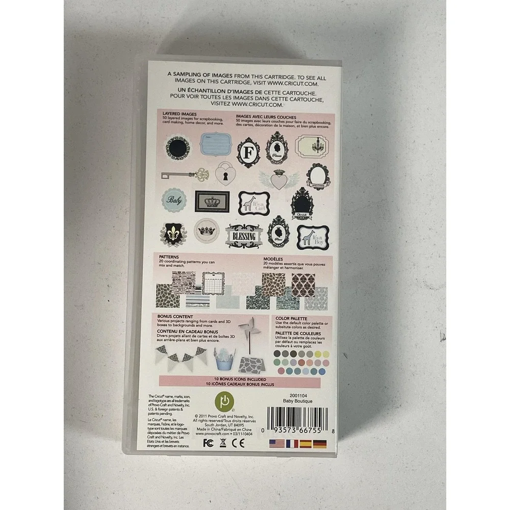 Cricut Imagine Baby Boutique Art Cartridge Teresa Collins Scrapbooking Card